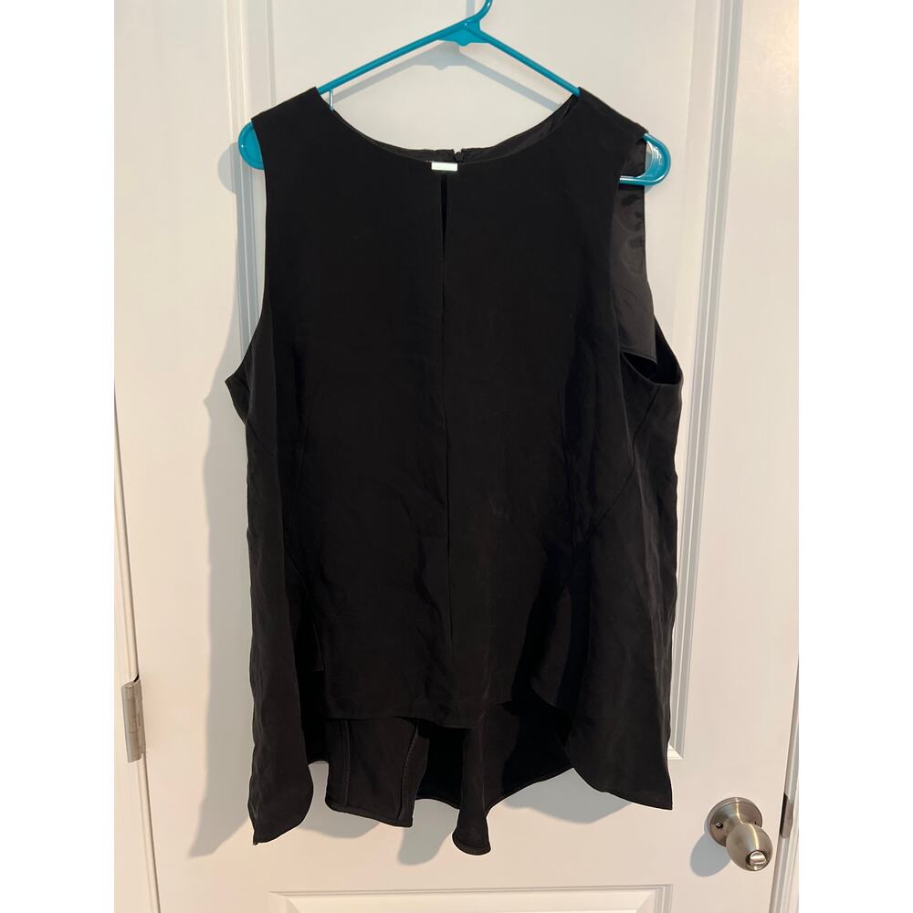Lafayette 148 Black Silk Blouse – Size 18